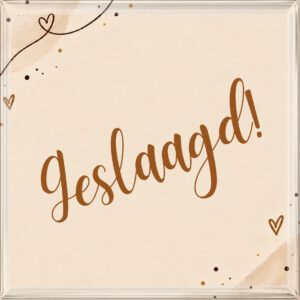 Geslaagd!