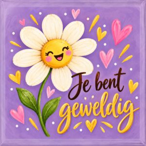 Je bent geweldig