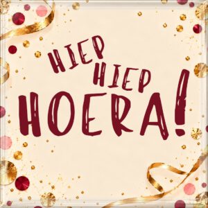 Hiep hiep hoera! – confetti