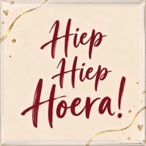 Hiep hiep hoera! – rood