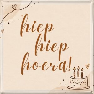 Hiep hiep hoera! – taart